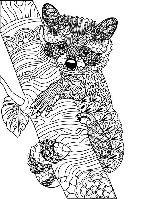 Simple Cute Animal Coloring Pages For Adults