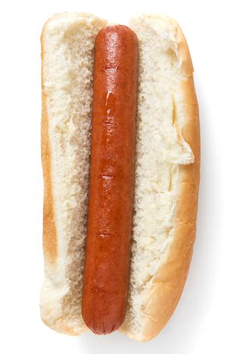 Plain Hotdog From Above Stock Photo Download Image Now Istock