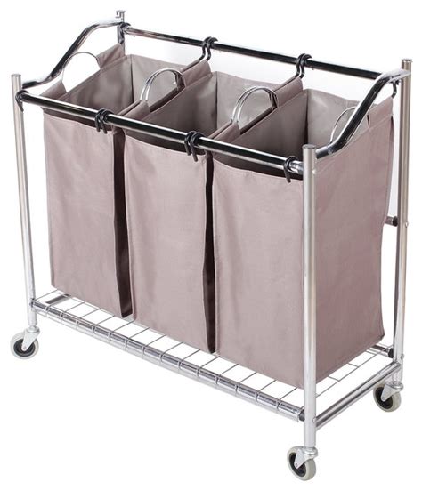 Hosroome laundry hamper with lid as you already know, a double laundry hamper helps you sort out your laundry into 2 sections. 3-Section Heavy Duty Laundry Hamper Sorter Superior Steel ...