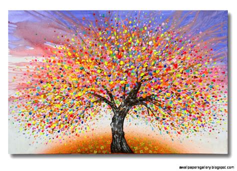 Abstract Tree Paintings Wallpapers Gallery