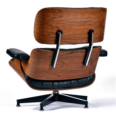 1977 Rosewood Eames Lounge Chair And Ottoman By Herman Miller In Black