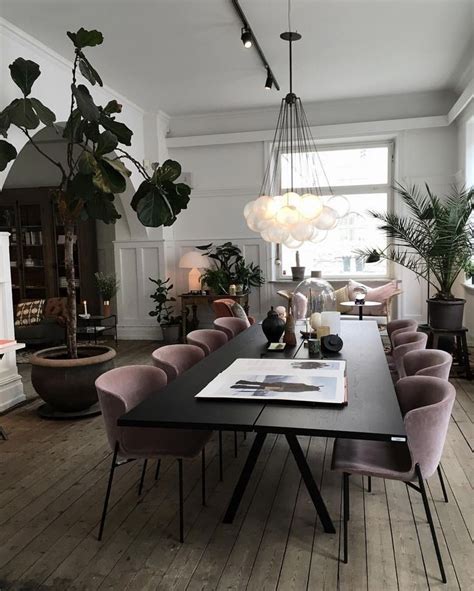 Pink Aesthetic Minimalist Dining Room Living Room Decor Modern