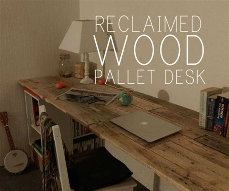 Reclaimed Wooden Pallet Desk Diy Pallet Ideas