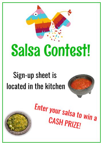 Fresno Office Cinco De Mayo Raffle Tickets And Salsa Contest D And D