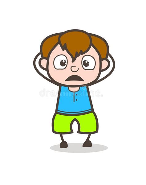 Scared Face Cartoon Expression Stock Illustrations 5747 Scared Face