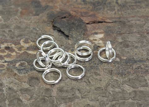 Sterling Silver Split Rings Sterling Silver Findings Etsy Sterling Silver Findings Jewelry