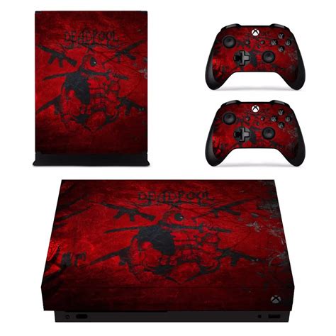Deadpool 2 Skin Sticker For Microsoft Xbox One X Console And