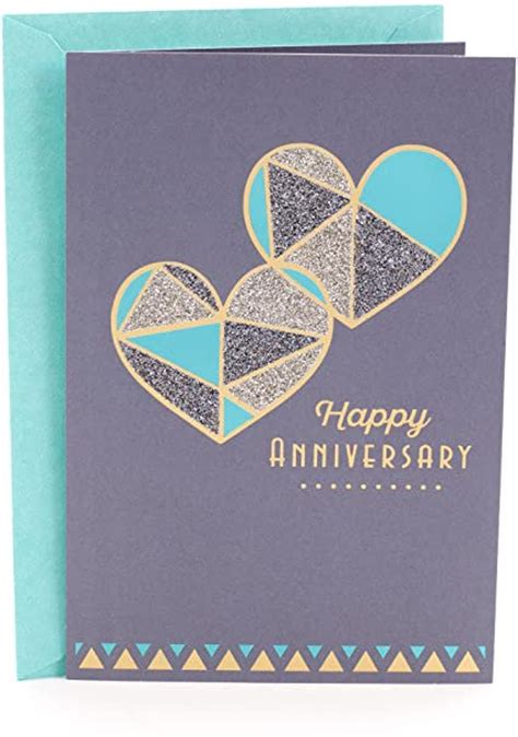 Hallmark Anniversary Greeting Card Two Hearts Etsy