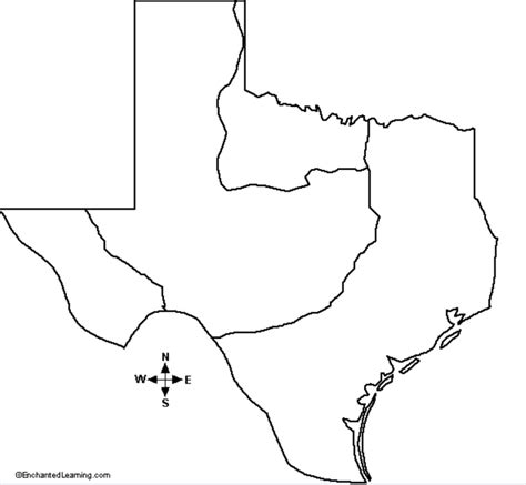 Texas Region Map With Questions For Each Region Diagram Quizlet
