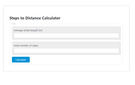 Steps To Distance Calculator Calculator Academy