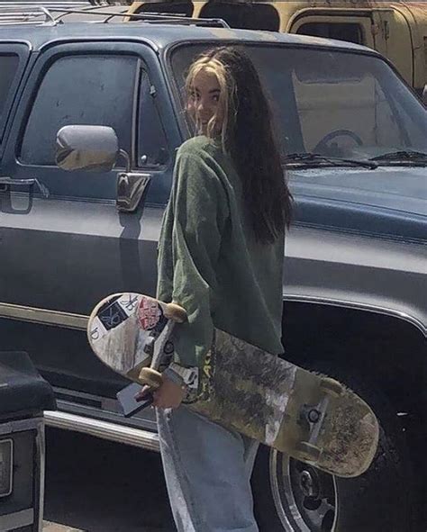 Tumblr Skater Girl Outfits Skateboard Girl Skateboard Aesthetic