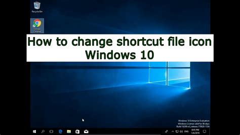 How To Change Shortcut File Icon Windows 10 Youtube