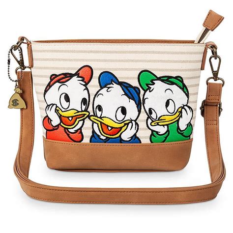 Disney Parks DuckTales Huey Dewey And Louie Crossbody Bag By Loungefly