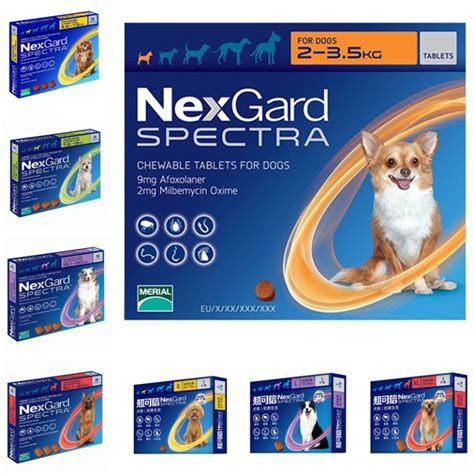 Nexgard Spectra Chewable Flea Tick Worm Heartworm Treatment For Dogs