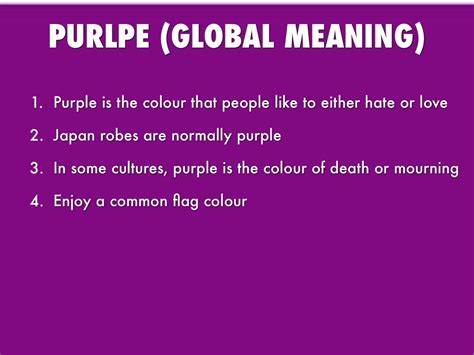 What Does The Color Purple Mean In A Relationship The Meaning Of Color