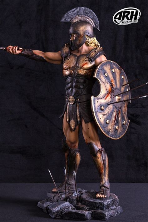 Achilles Immortality Statue Statue Greek Warrior Spartan Warrior