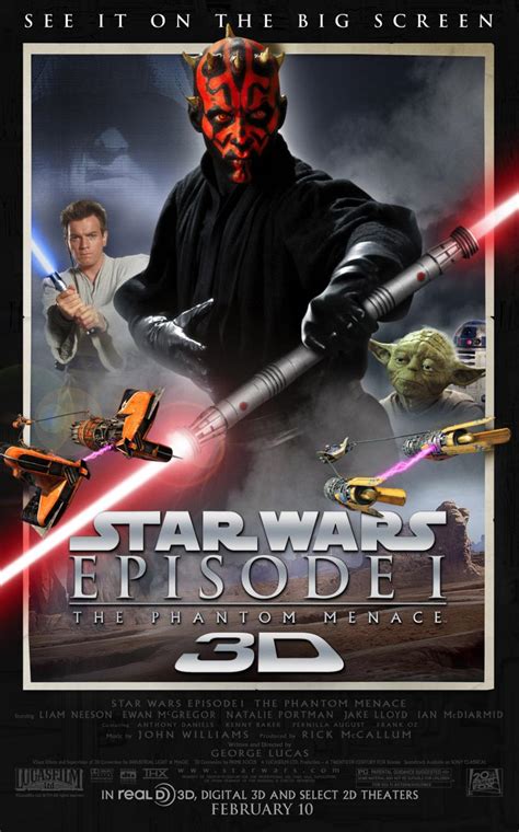 Star Wars 1 3d Movie Poster Hd Report