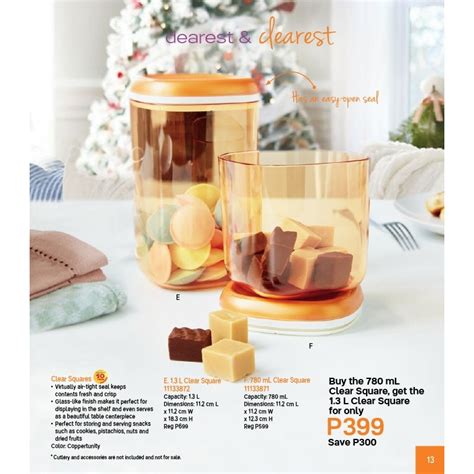 Tupperware Clear Squares Shopee Philippines