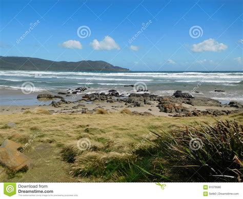 Cloudy Bay Bruny Island Tasmania Stock Photo Image Of Island Waves