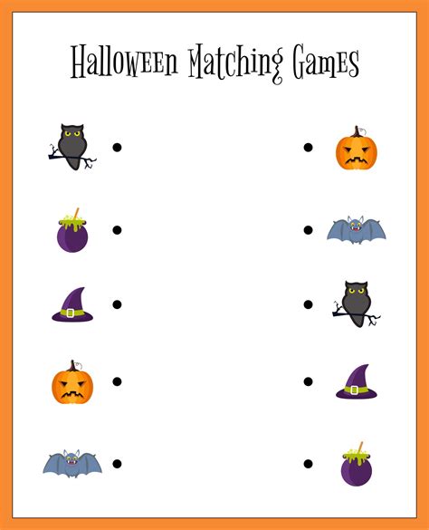 15 Best Printable Halloween Matching Game For Toddlers Pdf For Free At