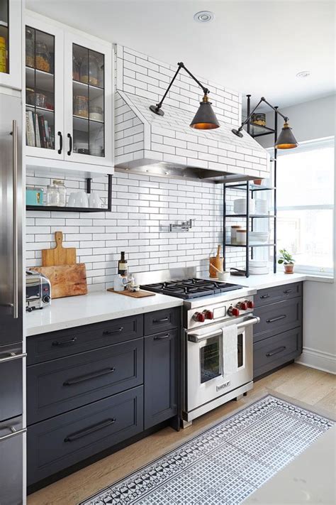 The overhead iron scroll lighting creates the illusion. A French bistro style kitchen (desiretoinspire.net ...