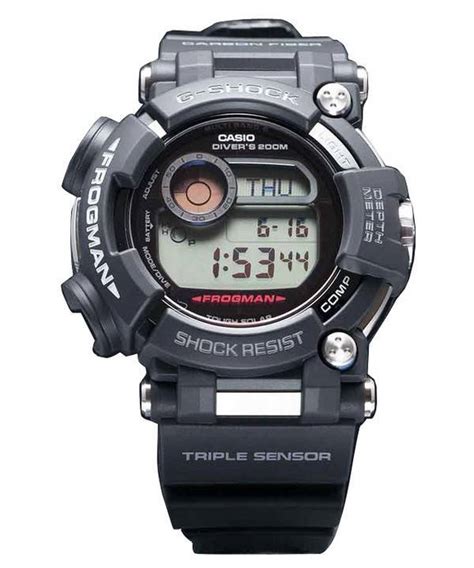 The frogman has an asymmetric shape and is attached eccentrically on its straps. Casio G-Shock Frogman GWF-D1000: Ultimate Tool becomes ...