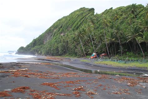 photo of the day black sand beach at rosalie bay dominica news online