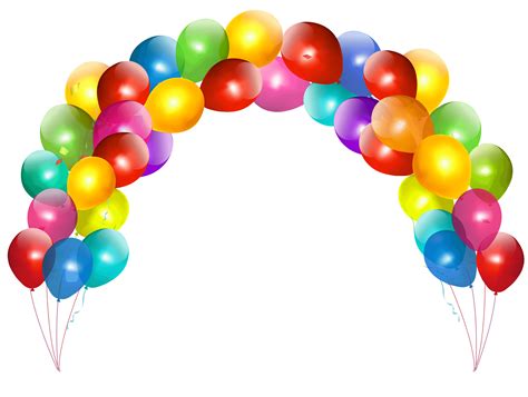 Transparent Background Birthday Balloons Png Clip Art Library