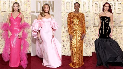 Golden Globes Red Carpet All The Fashion Outfits