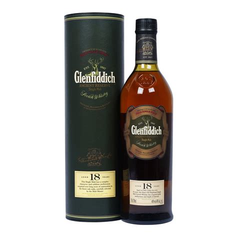 Glenfiddich 18 Year Old Ancient Reserve Whisky From The Whisky World Uk