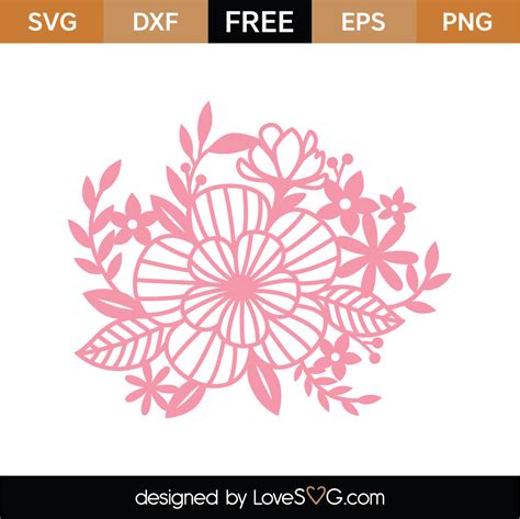 Flowers SVG Cut File - Lovesvg.com