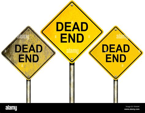 Dead End Signs High Resolution Stock Photography And Images Alamy