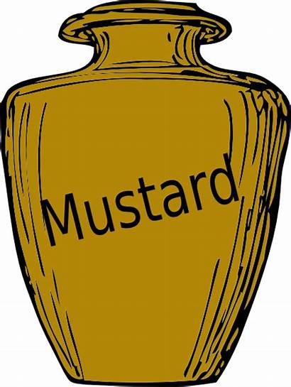 Mustard Clip Clipart Cliparts Jar Vector Clker