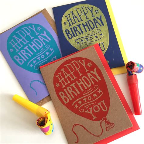 Happy Birthday Balloon Card By Woah There Pickle