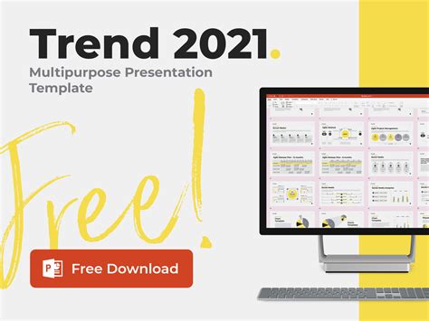 Trend 2021 Free Powerpoint Template By On Dribbble