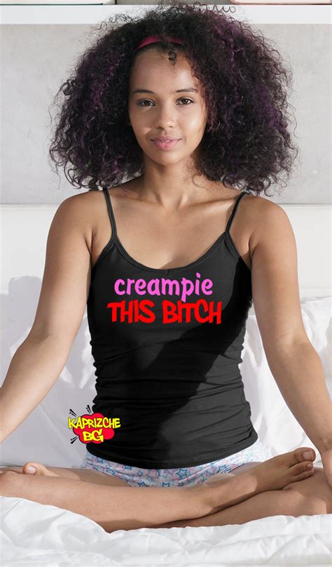 Creampie This Bitch Fill Me With Cum Black Sexy Thong Etsy