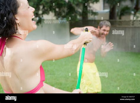 Mature Woman In Bikini High Resolution Stock Photography And Images Alamy