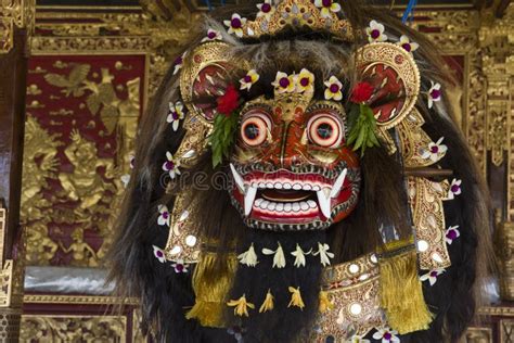 Single Traditional Indonesia Barong Mask Stock Photo Image Of