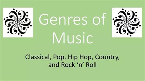 Ppt Genres Of Music Powerpoint Presentation Free Download Id2342412