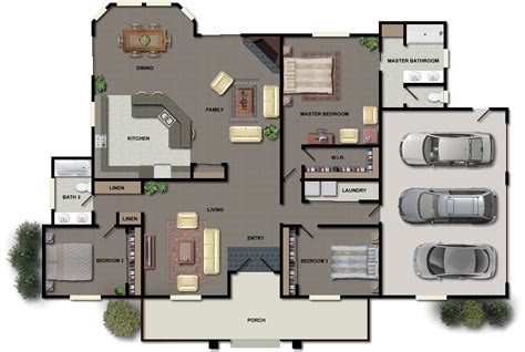 Browse new single story ranch, 2 bedroom, small & more designs! House Plans - HOUSE PLANS NEW ZEALAND LTD