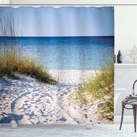 Beach House Shower Curtains Curtains And Drapes