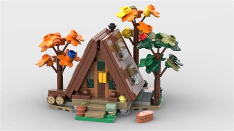 Lego Moc Mini 21338 A Frame Cabin By Christromans Rebrickable Build