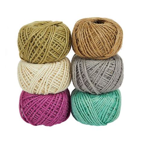 Colorations Natural Tones Colored Twine 6 Colors Ea 53 Yards