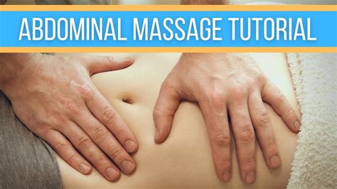 Abdominal Massage Tutorial Diaphragm Release Working With