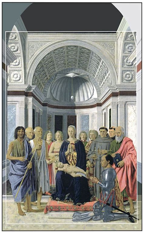 Piero Della Francesca Pala Montefeltro Intera E Tagliata Piero