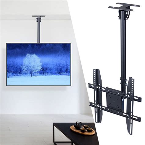 Capable of swinging up to 90°, its telescoping extension pole provides 23 in. Ceiling Mount TV Wall Bracket Roof Rack Pole Retractable ...