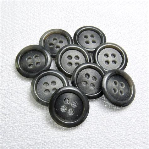 Steel Gray 58 15mm Variegated Medium Gray Buttons Etsy Steel Grey