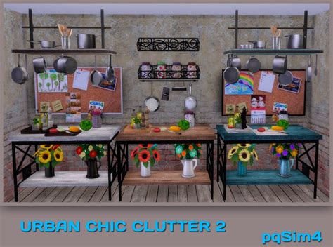 Urban Chic Clutter 2 By Mary Jiménez At Pqsims4 Sims 4 Updates