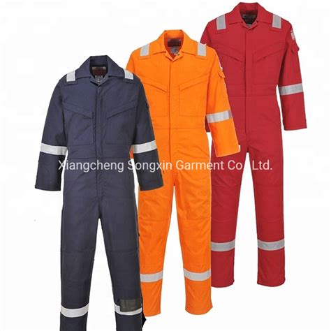 Fire Retardant Protective Cotton Working Suit Industrial Fire Retardant