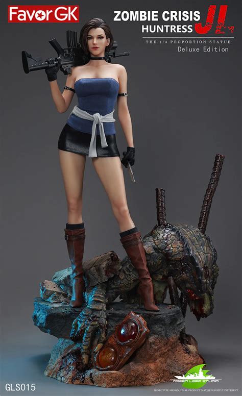 Scale Duluxe Ver Jl Zombie Crisis Huntress Resin Statue Green